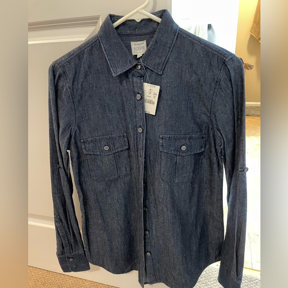 J. Crew women’s denim top, size XS